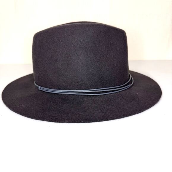 HATATTACK Wool Fedora Hat Made in USA Felt Western Boho‎ Festival Leather Grey - Picture 3 of 12